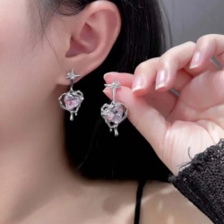 گوشواره قلب پینترستی