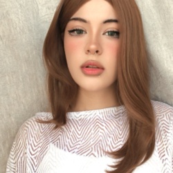 کلاه گیس اسپرسو فرق وسط 