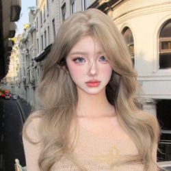 کلاه گیس بلوند اش متوسط