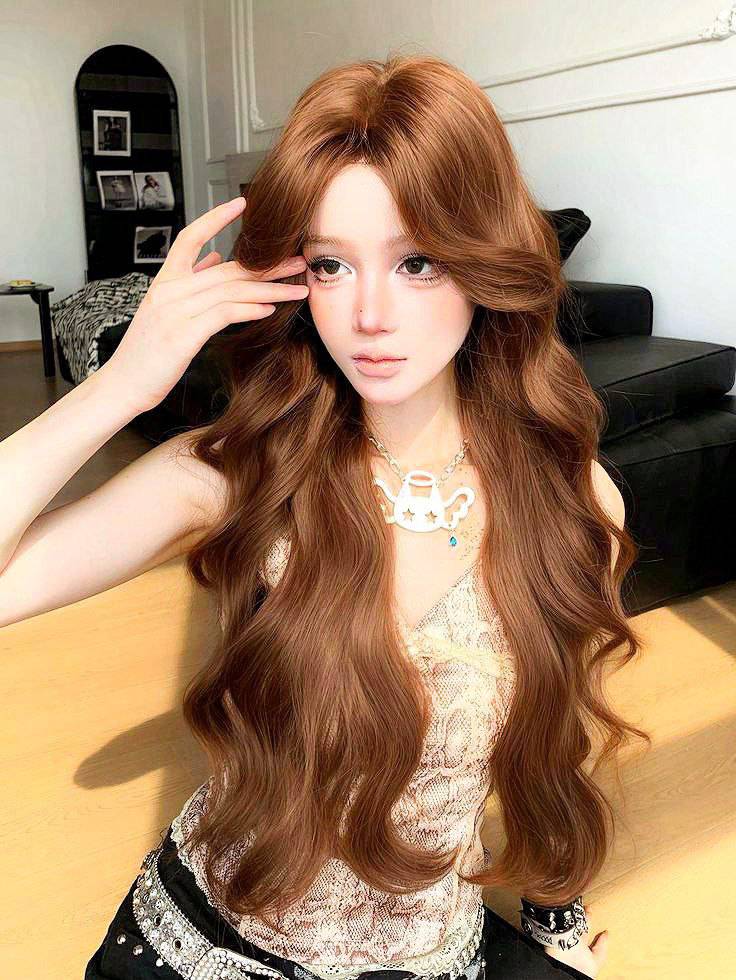 کلاه گیس عسلی لولیتا