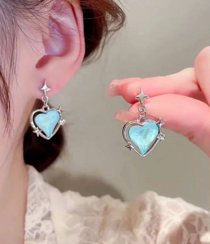 گوشواره قلب پینترستی