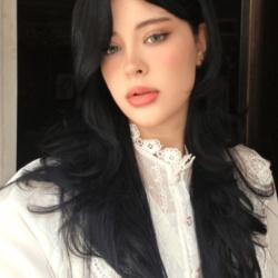 کلاه گیس مشکی پرکلاغی