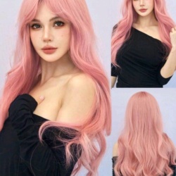 کلاه گیس صورتی چرک