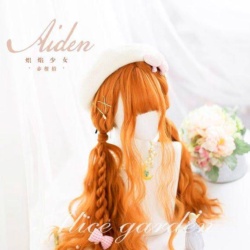 کلاه گیس نارنجی لولیتا
