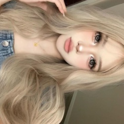 کلاه گیس بلوند طبیعی