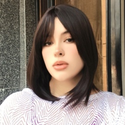 کلاه گیس باب قهوه ای سوخته
