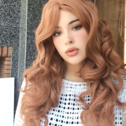کلاه گیس عسلی جینجر لولیتا فر