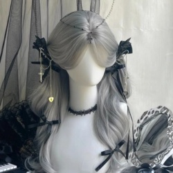 کلاه گیس خاکستری روشن 