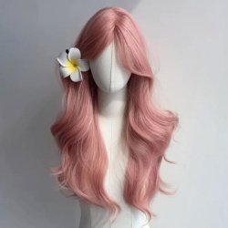 کلاه گیس صورتی لولیتا بلند 