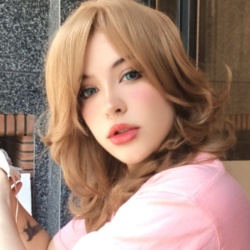 کلاه گیس بلوند عسل باترفلای