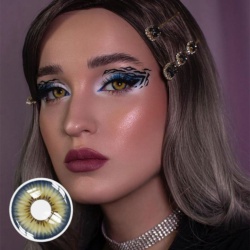 لنز سبز عسلی پیگمنتد 