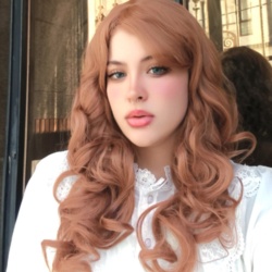 کلاهگیس عسلی جینجر فر
