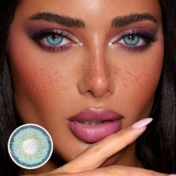 لنز آبی فیروزه ای پیگمنتد 