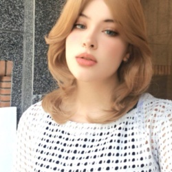 کلاه گیس بلوند عسل کوتاه